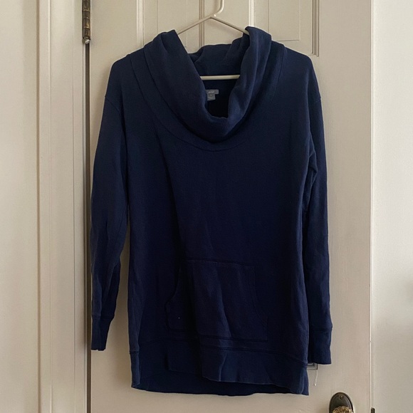 aerie Tops - Aerie Navy Off the Shoulder Legging Sweatshirt